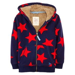 🌟 Mini Boden Sherpa Lined Zipper Hoodie Size 3-4 Years 🌟